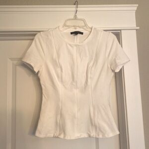 White House Black Market Peplum Top, EUC